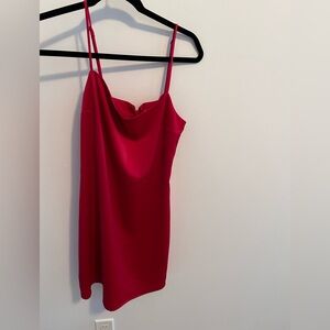 Garage red mini dress